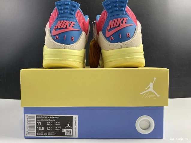 Chep Onekick Retro 4 Union DC9533-800 Jordan Guava Air Ice 0811